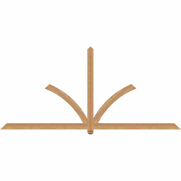 Ekena Millwork Redmond Timber Gable Bracket, Western Red Cedar, 108"W x 49"H x 3 1/2"D x 3 1/2"F, 11/12 Pitch GBW108X49X0404RED00SWR - main